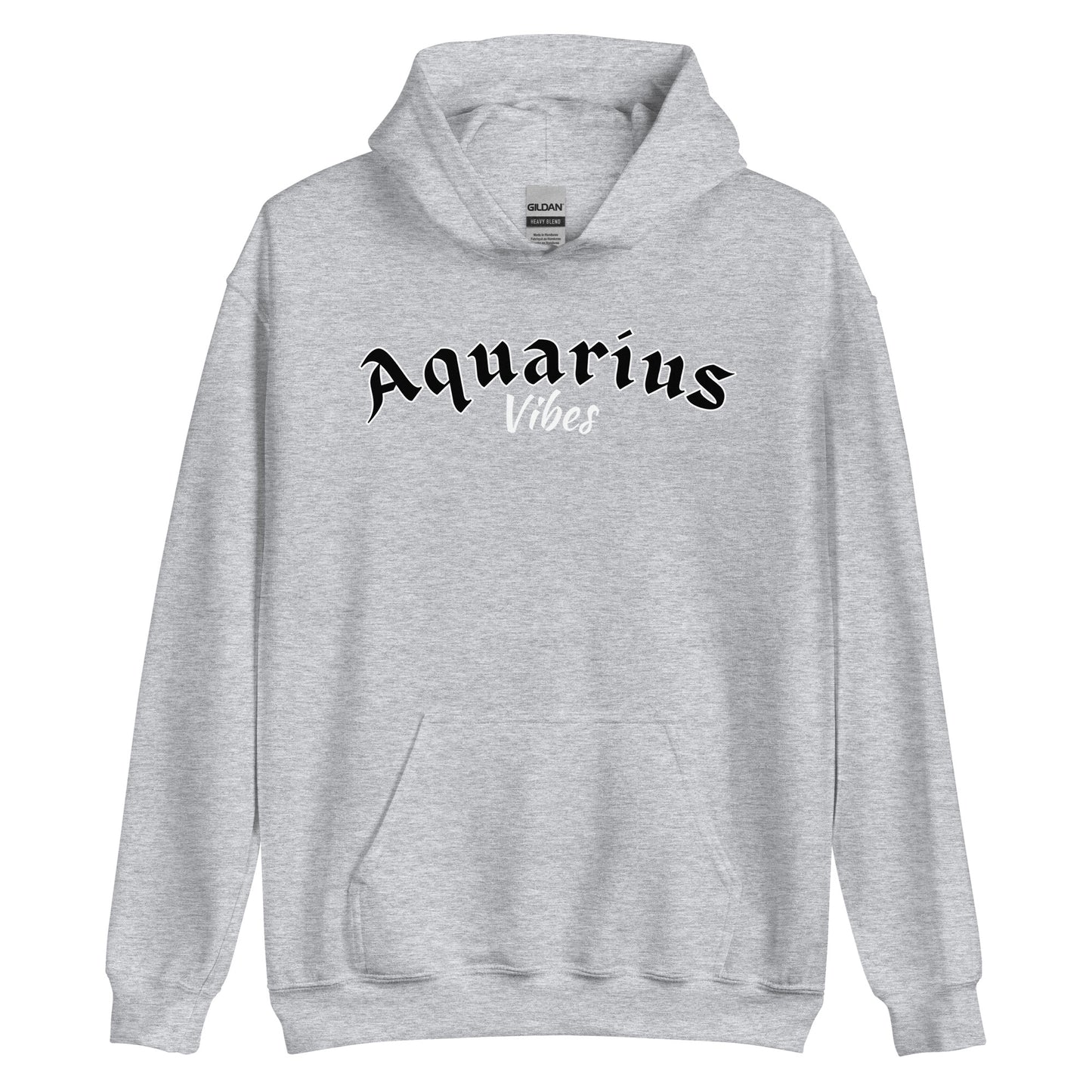 Sudadera con capucha unisex del signo del zodíaco de Acuario