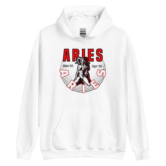 Sudadera con capucha unisex Signo del Zodíaco Aries