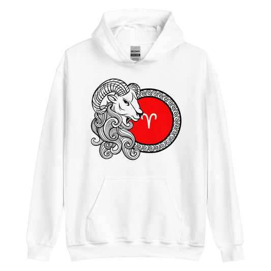 Sudadera con capucha unisex Signo del Zodíaco Aries