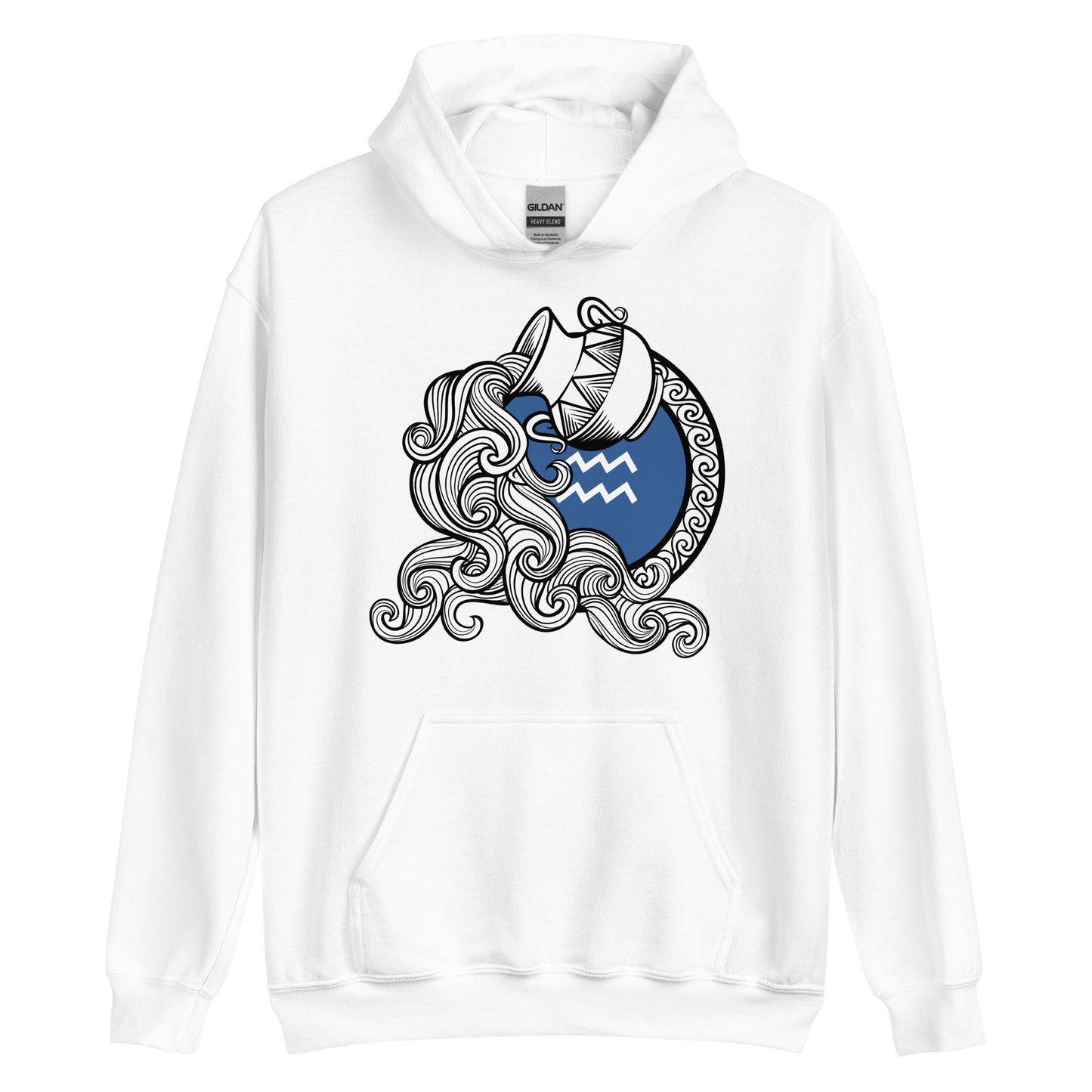 Aquarius Zodiac Sign Unisex Hoodie